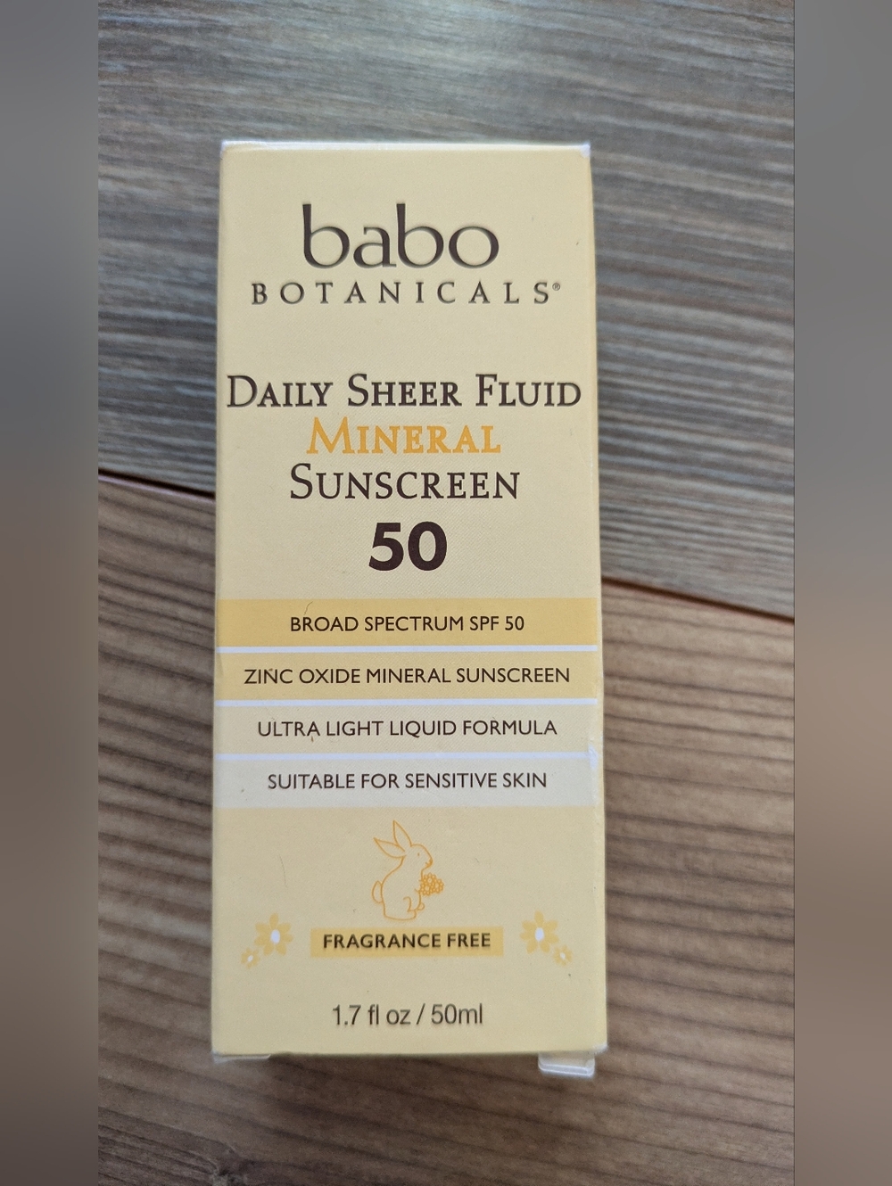 Babo Botanicals Daily Sheer Fluid Mineral Sunscreen SPF 50 1.7 fl oz